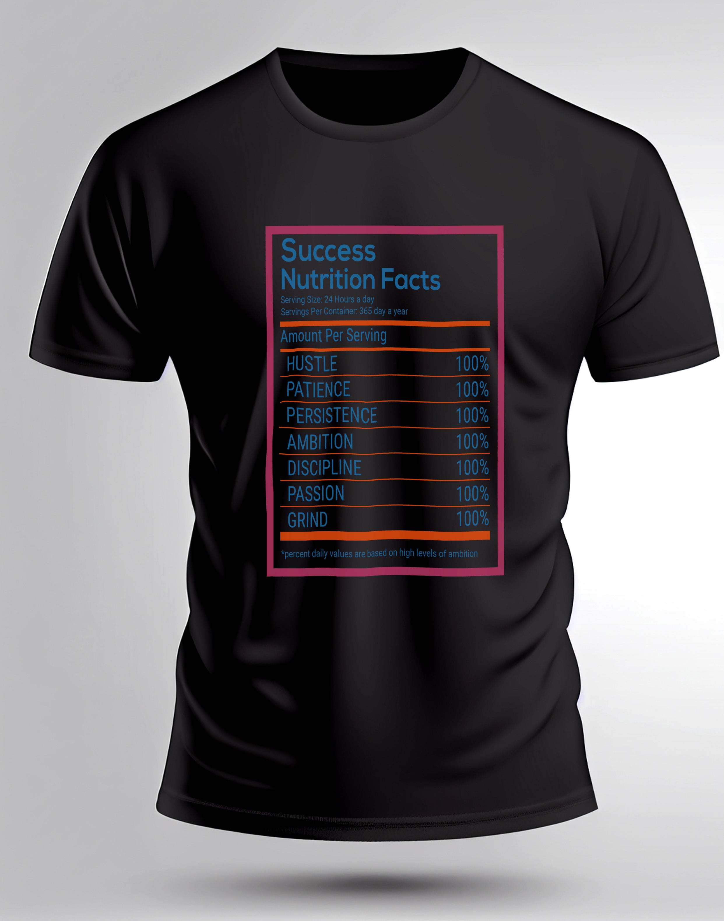 Success Nutrition Facts T Shirt