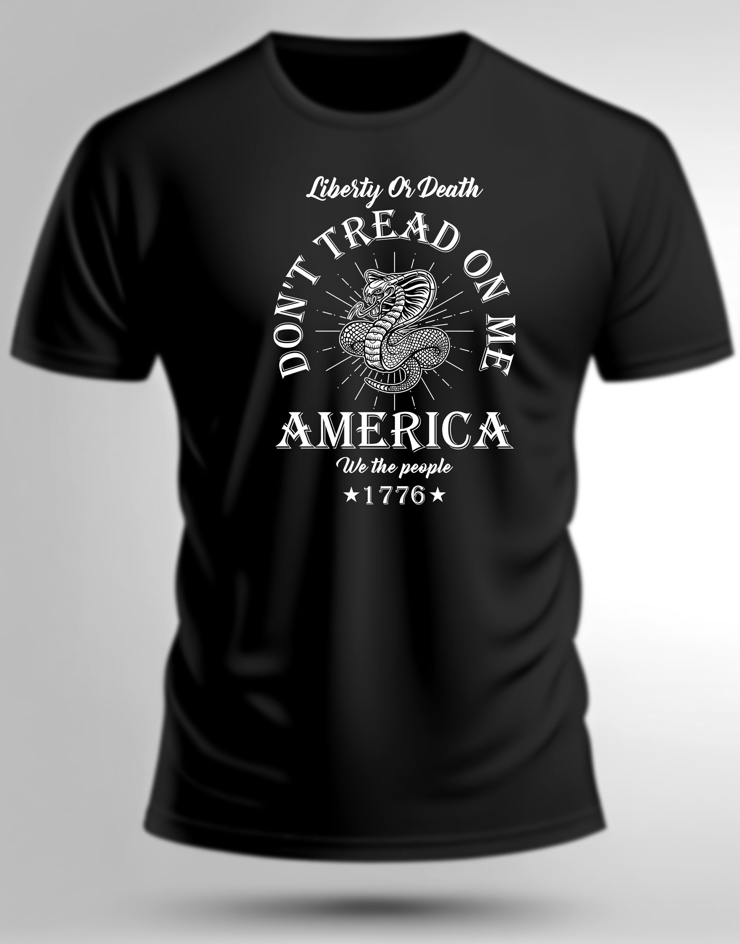 Liberty or Dealt T Shirt Don't Tread on Me America